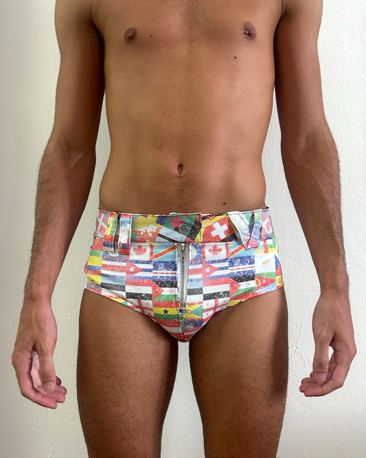 SHORT SHORTS (Flag Print)