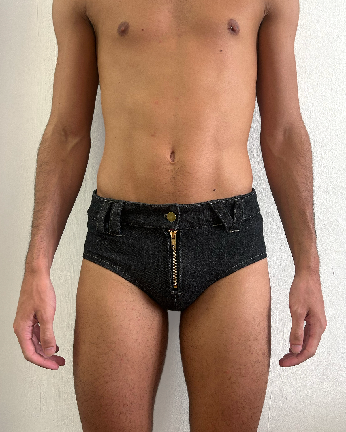 SHORT SHORTS (Black Denim)