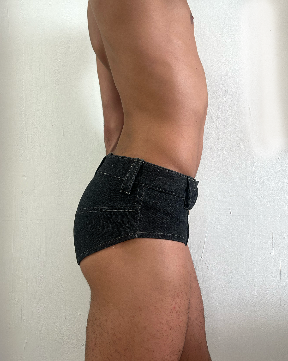 SHORT SHORTS (Black Denim)